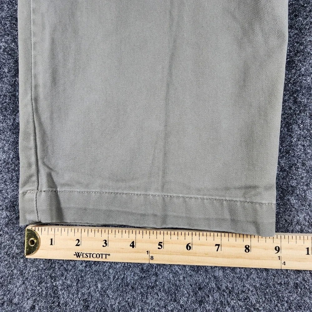 Polo Ralph Lauren Andrew Pant Mens 38x32 Khaki Olive Brown Pleated Chino‎ Pants